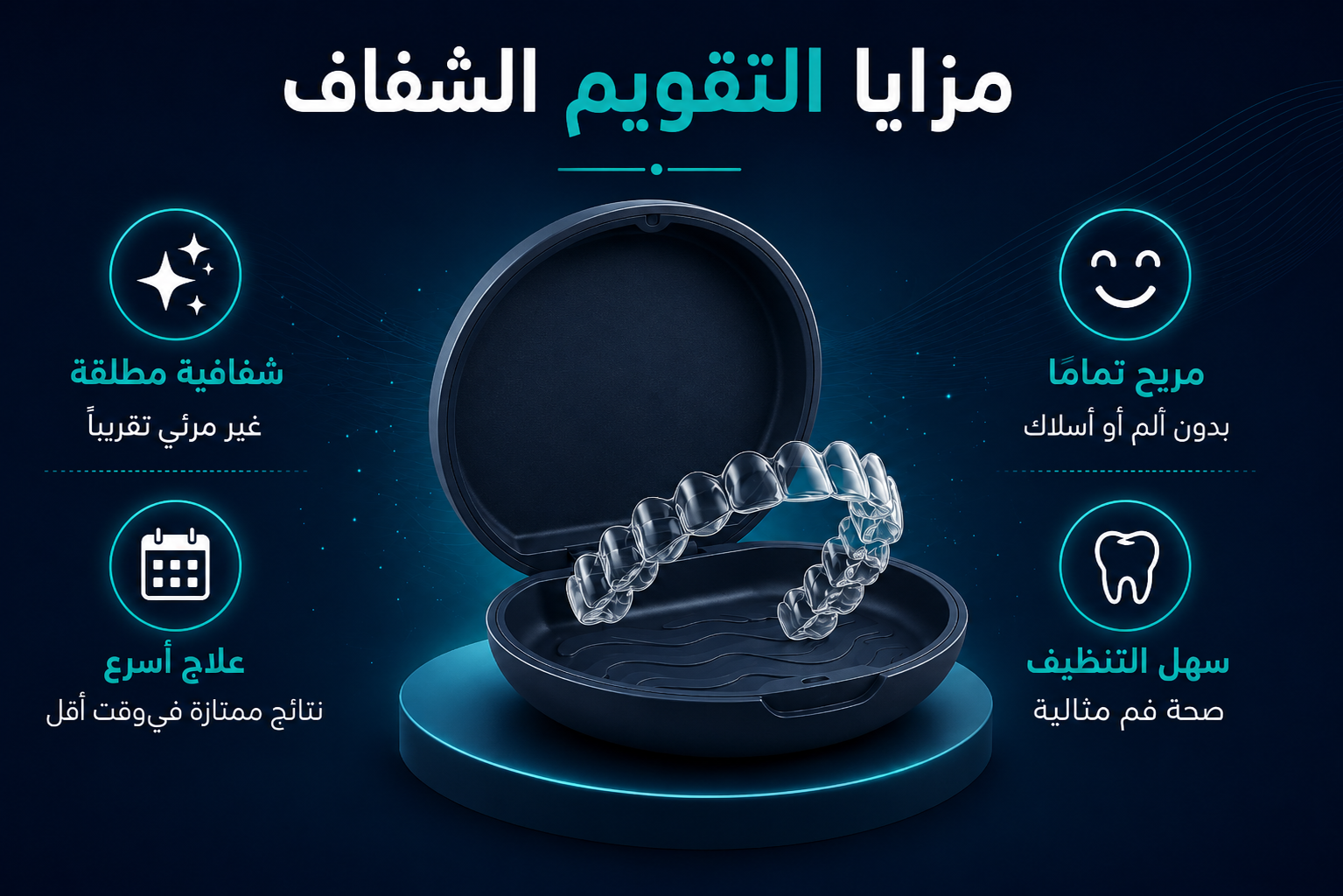 مزايا التقويم الشفاف